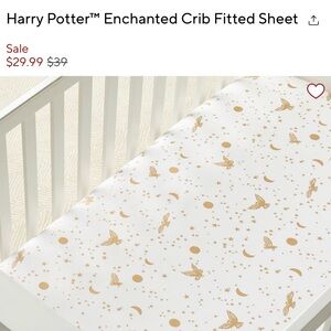 Pottery Barn x Harry Potter crib sheet